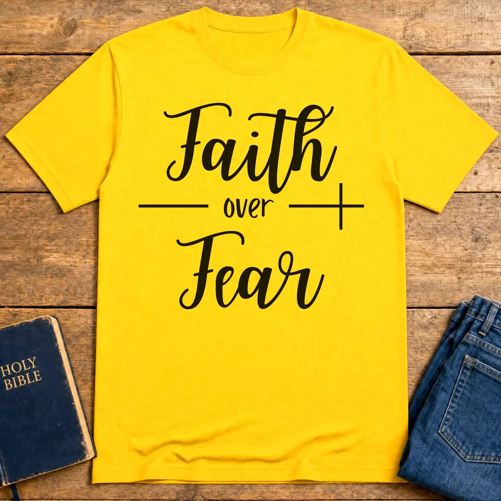 Faith Over Fear T-Shirt - Daisy