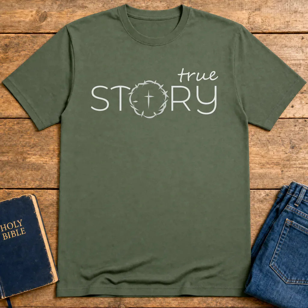 True Story Crown T-Shirt - Military Green