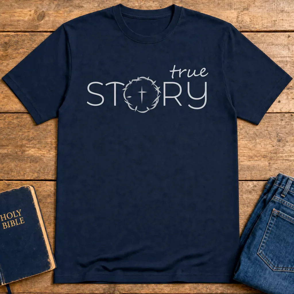 True Story Crown T-Shirt - Navy