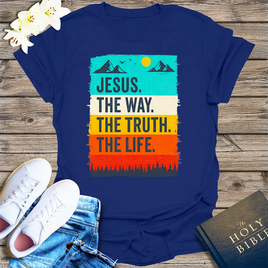 The Way, The Truth, The Life T-Shirt - Navy