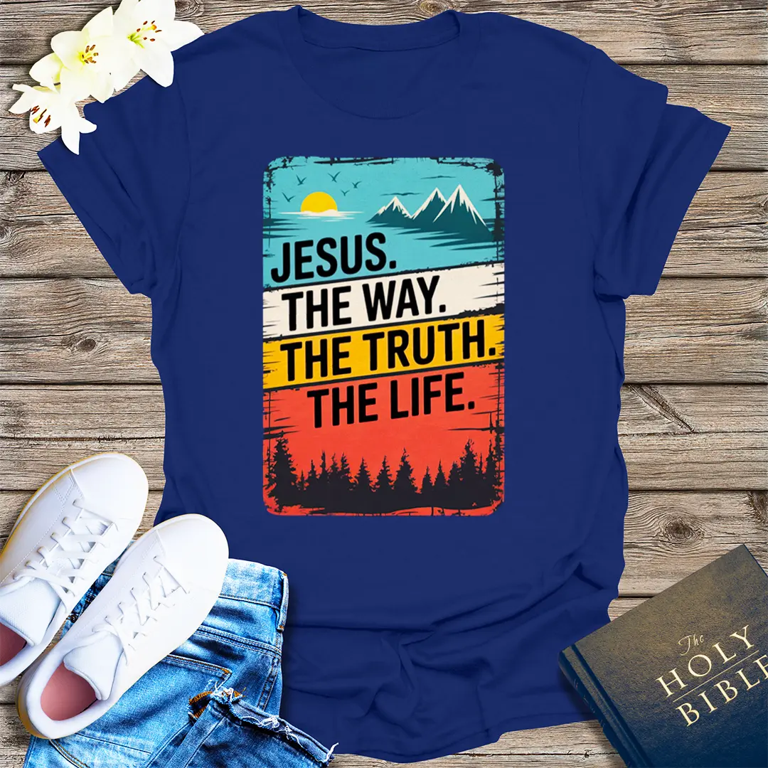 The Way, The Truth, The Life T-Shirt - Navy