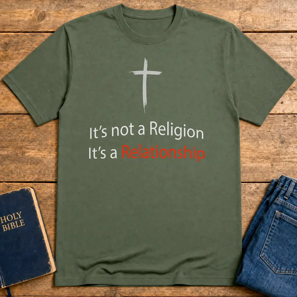 It's a Relationship T-Shirt - Military Green