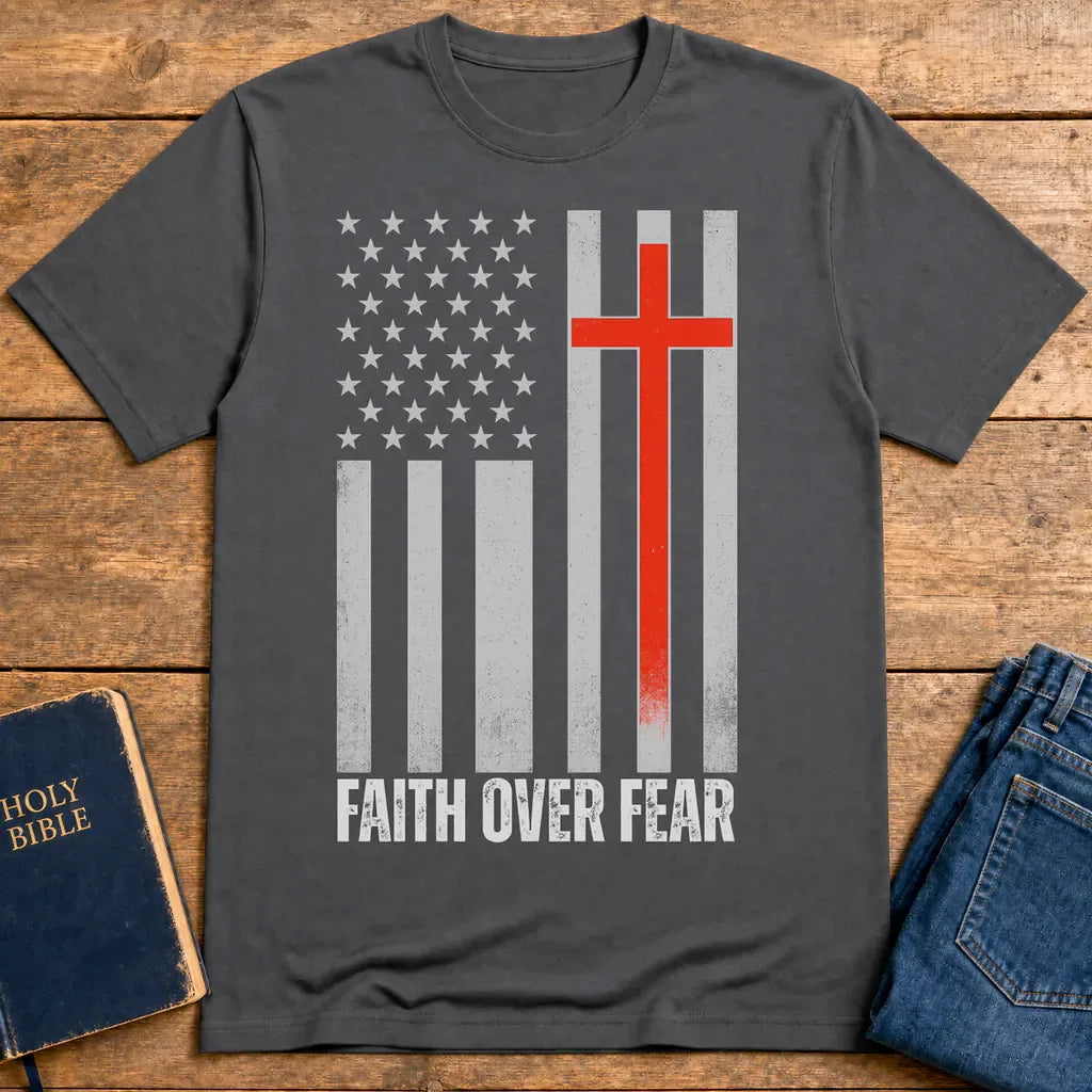 Faith and Freedom T-Shirt - Charcoal