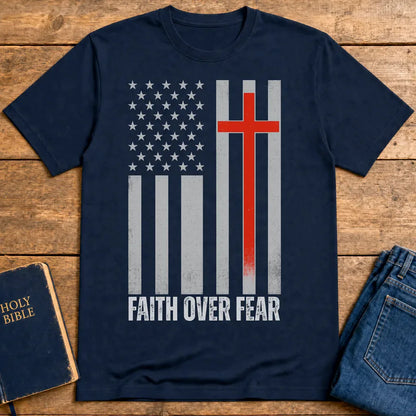 Faith and Freedom T-Shirt - Navy
