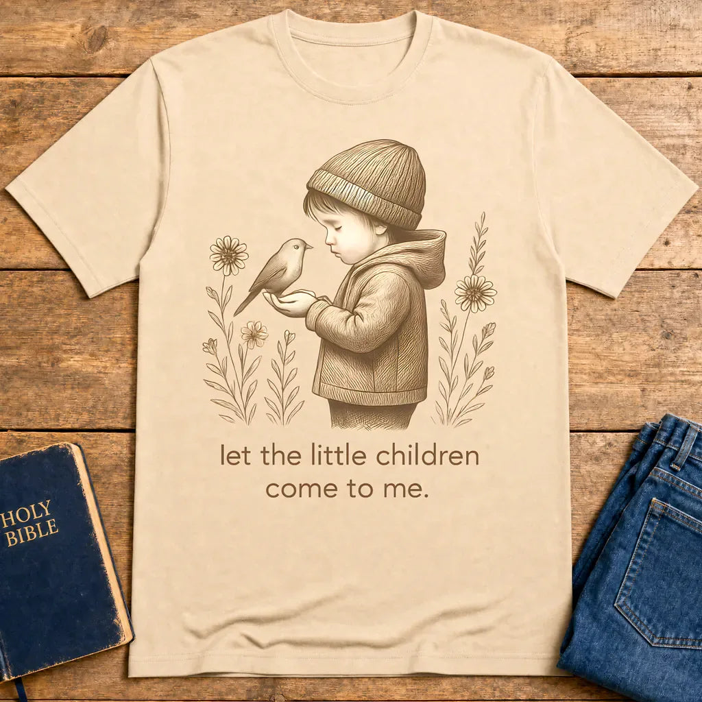 Let the Little Children Come T-Shirt - Natural
