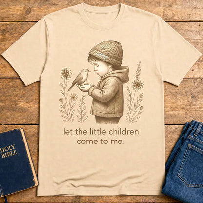 Let the Little Children Come T-Shirt - Natural