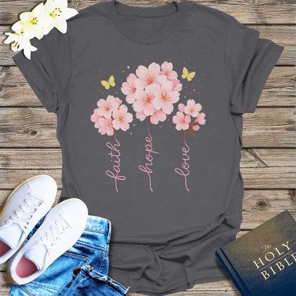 The Way, The Truth, The Life T-Shirt - Charcoal