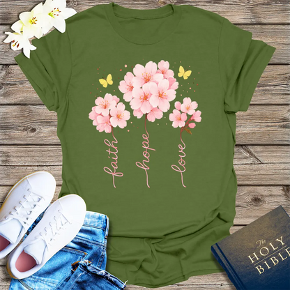 The Way, The Truth, The Life T-Shirt - Military Green