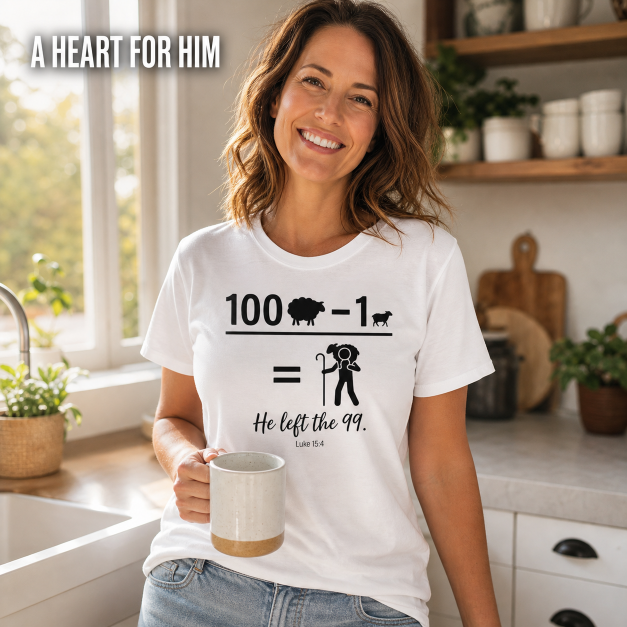 He Left the 99 T-Shirt_ls_indoor
