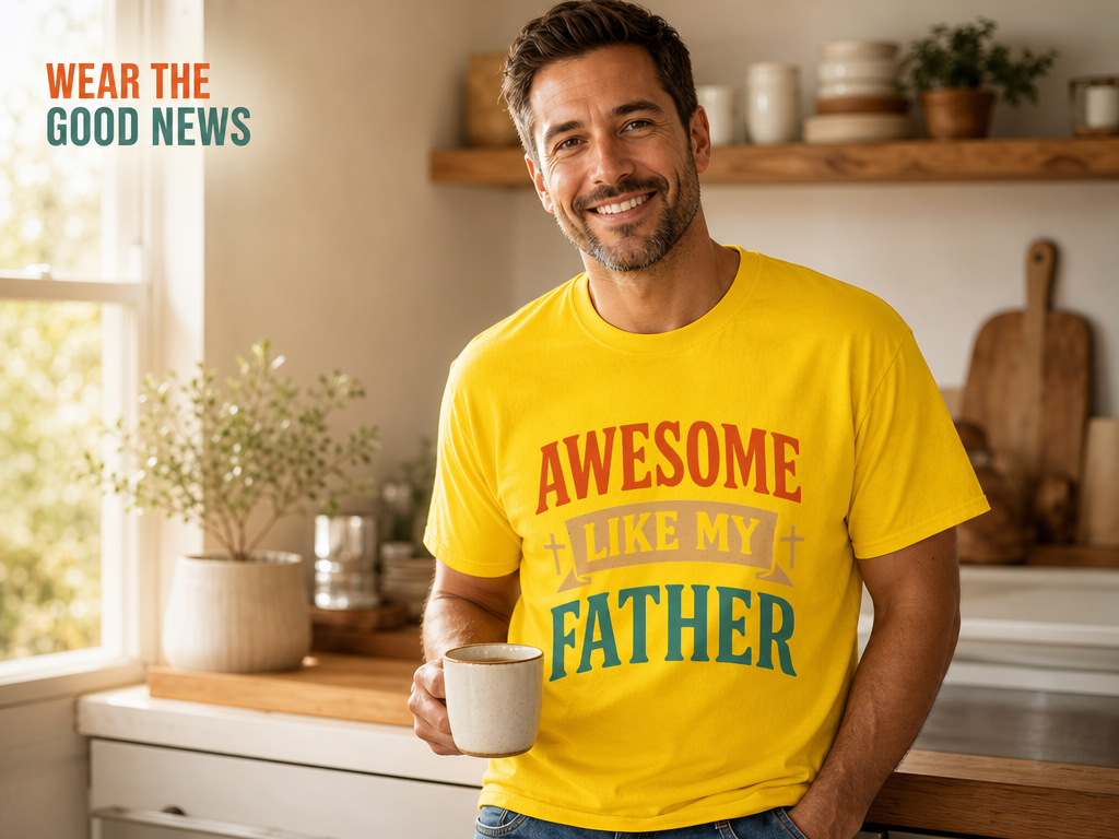 Awesome Like My Father T-Shirt_ls_indoor