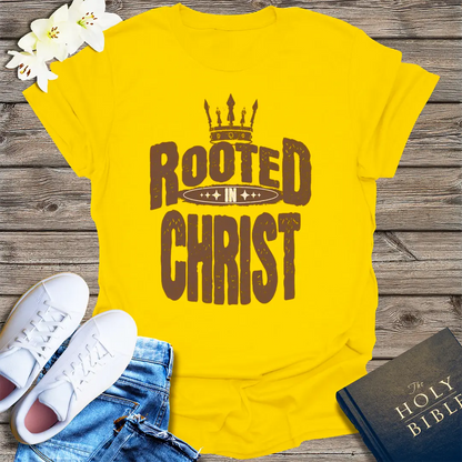 Rooted in Christ T-Shirt - Daisy