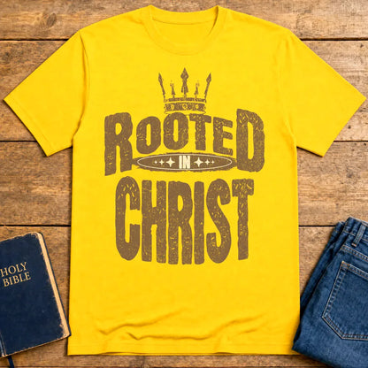 Rooted in Christ T-Shirt - Daisy