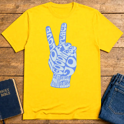 Fruit of the Spirit Peace Hand T-Shirt - Daisy