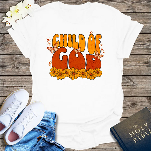 Retro Child of God T-Shirt - White