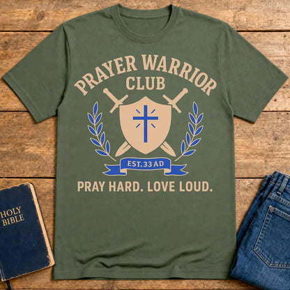 Prayer Warrior Club T-Shirt - Military Green