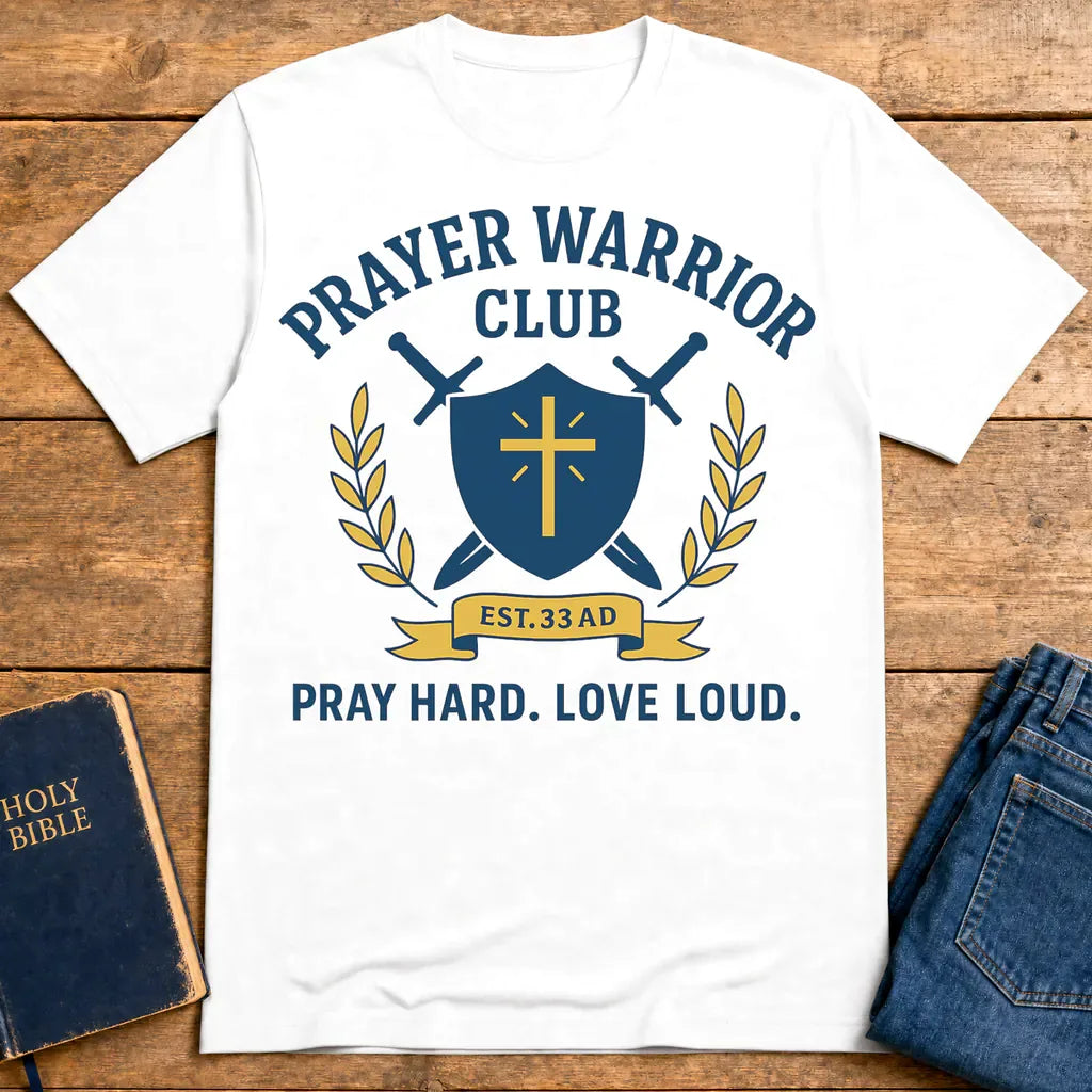 Prayer Warrior Club T-Shirt - White