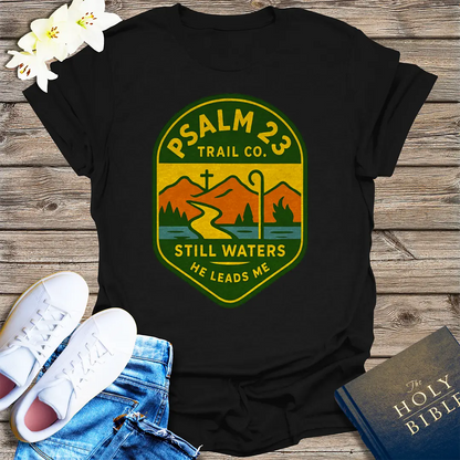 Psalm 23 Trail Co. T-Shirt - Black