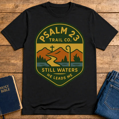 Psalm 23 Trail Co. T-Shirt - Black