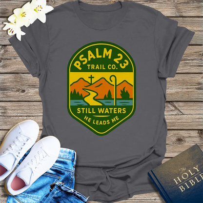 Psalm 23 Trail Co. T-Shirt - Charcoal