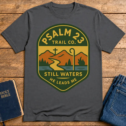 Psalm 23 Trail Co. T-Shirt - Charcoal