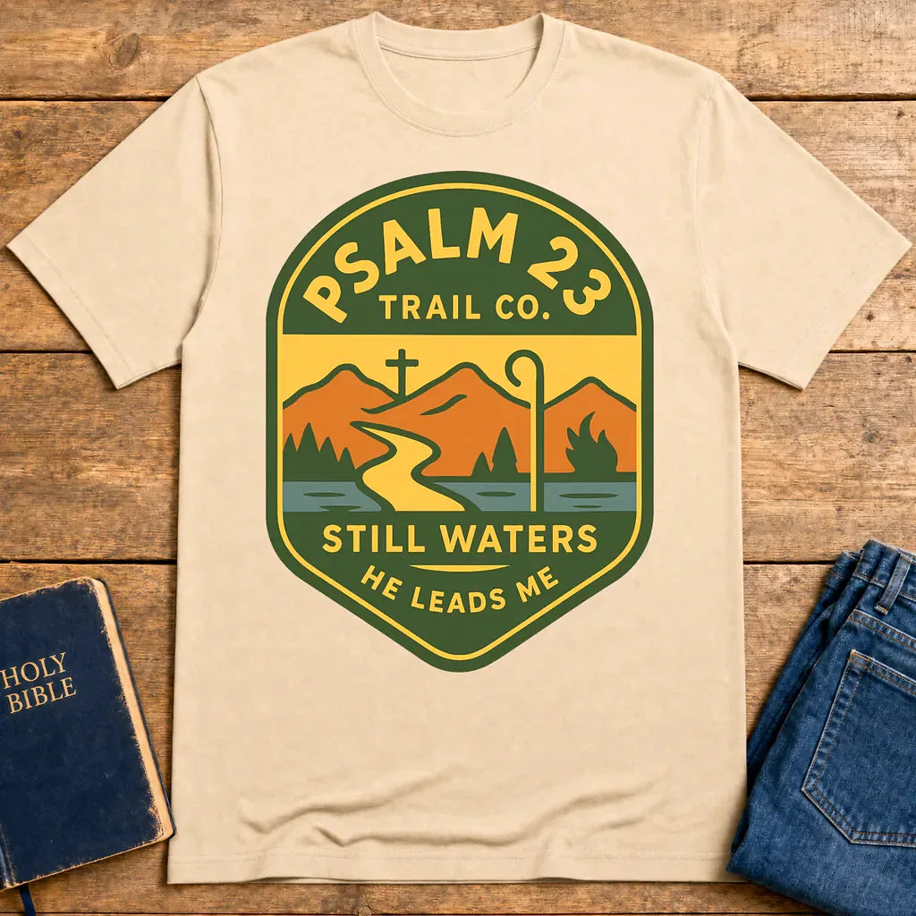 Psalm 23 Trail Co. T-Shirt - Natural
