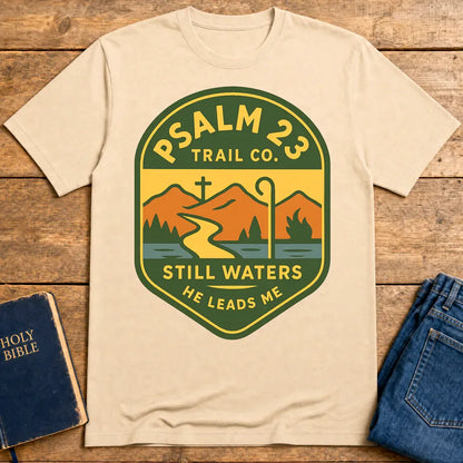Psalm 23 Trail Co. T-Shirt - Natural