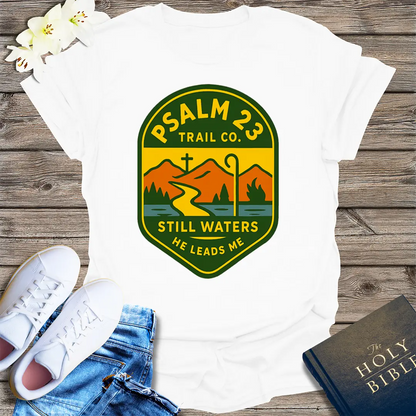 Psalm 23 Trail Co. T-Shirt - White