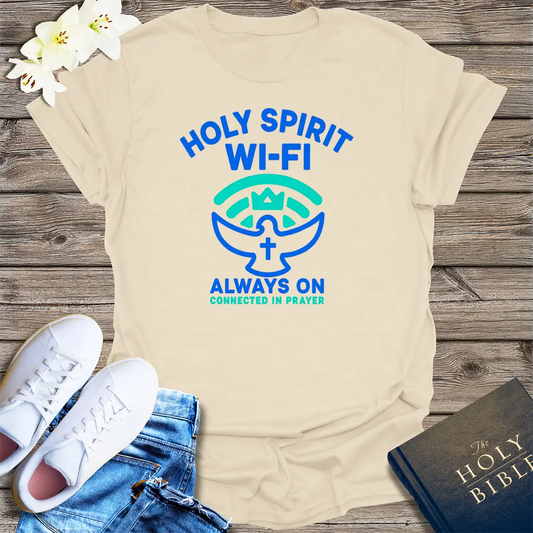 Holy Spirit Wi-Fi T-Shirt - Natural