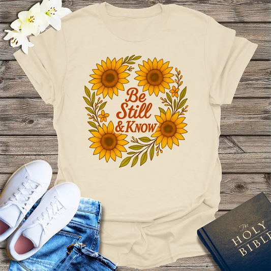 Be Still & Know T-Shirt - Natural