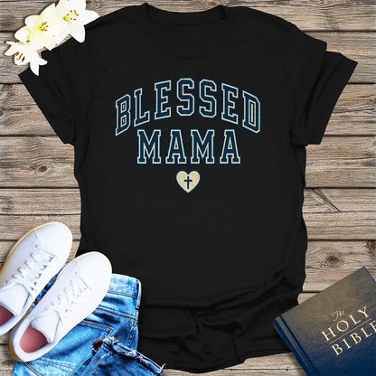 Blessed Mama T-Shirt - Black