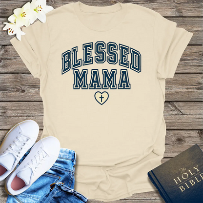 Blessed Mama T-Shirt - Natural