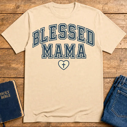 Blessed Mama T-Shirt - Natural