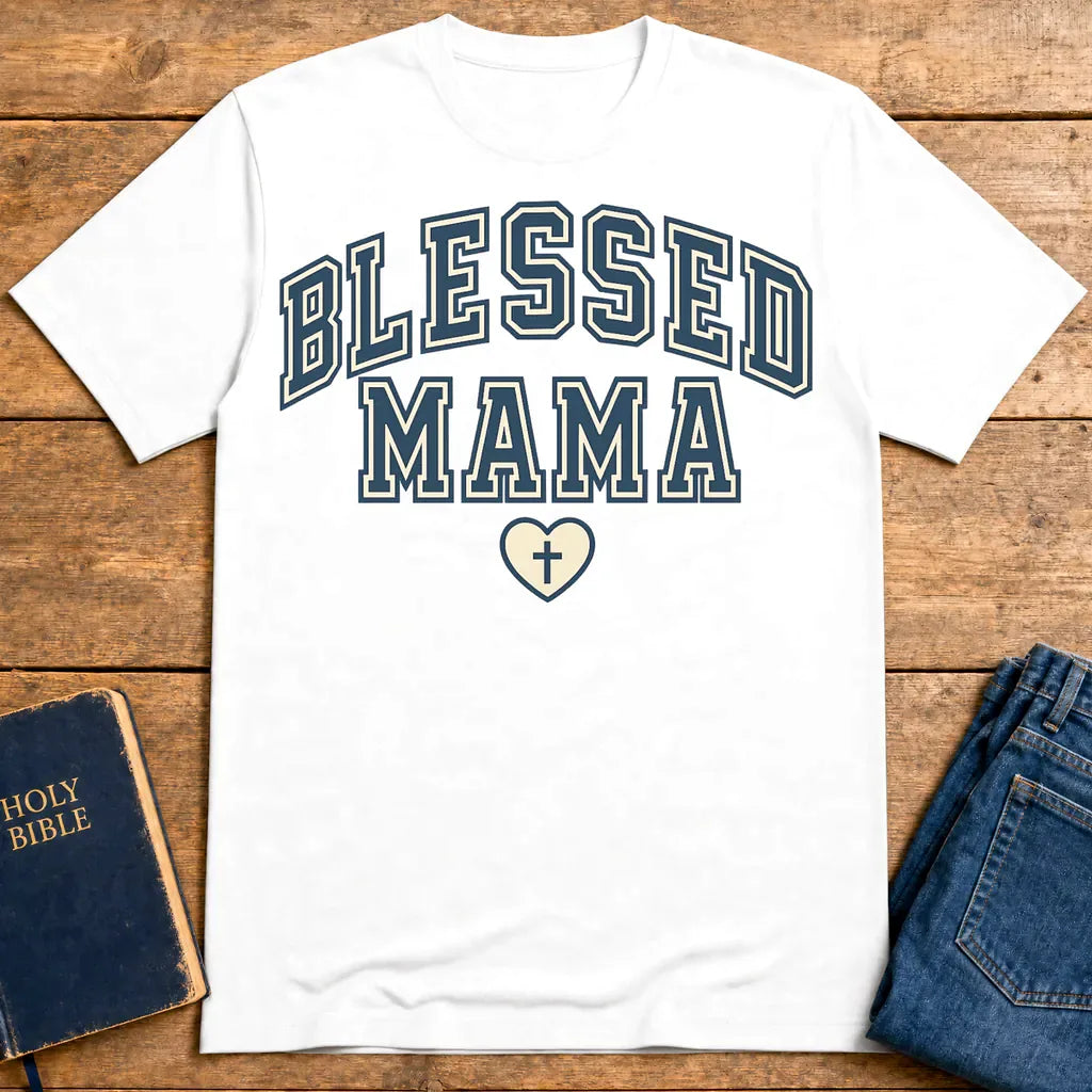 Blessed Mama T-Shirt - White