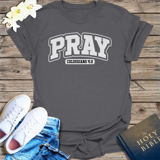 Devote Yourself to Prayer T-Shirt - Charcoal