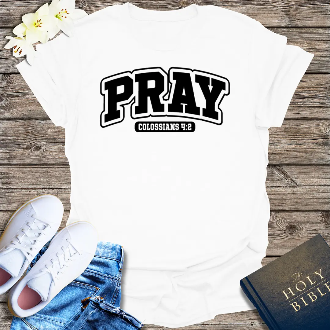 Devote Yourself to Prayer T-Shirt - White