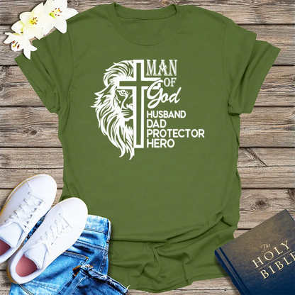 Fueled by Christ and Coffee T-Shirt - Military Green