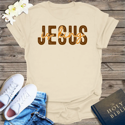 Jesus Is King T-Shirt - Natural