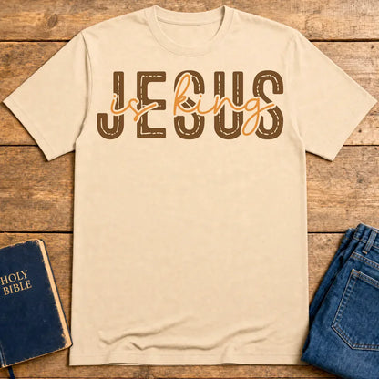 Jesus Is King T-Shirt - Natural