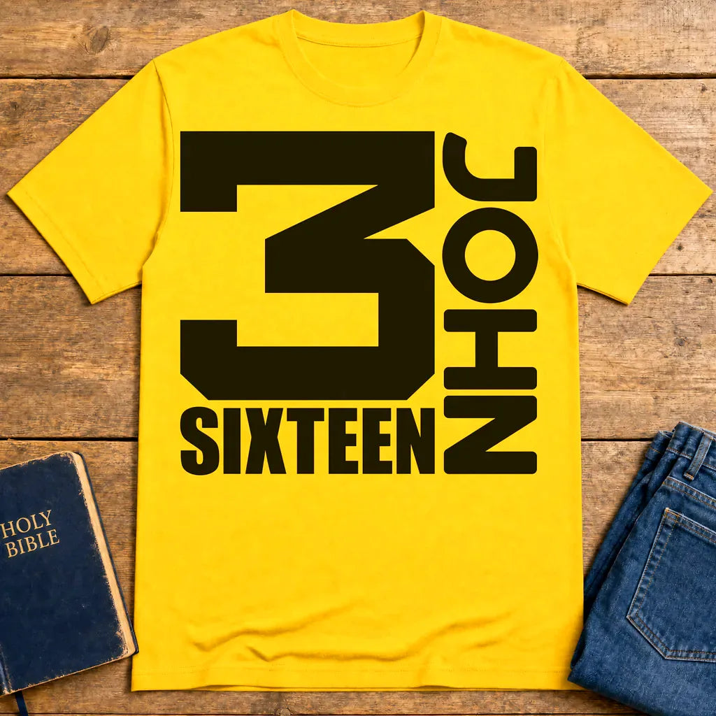 John 3:16 T-Shirt - Daisy