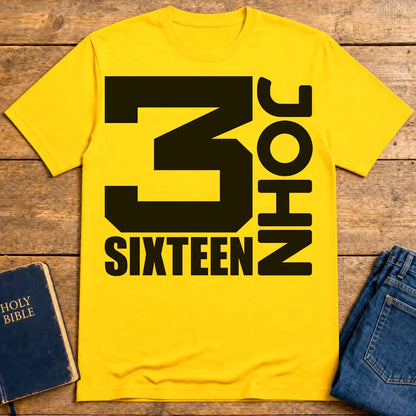 John 3:16 T-Shirt - Daisy