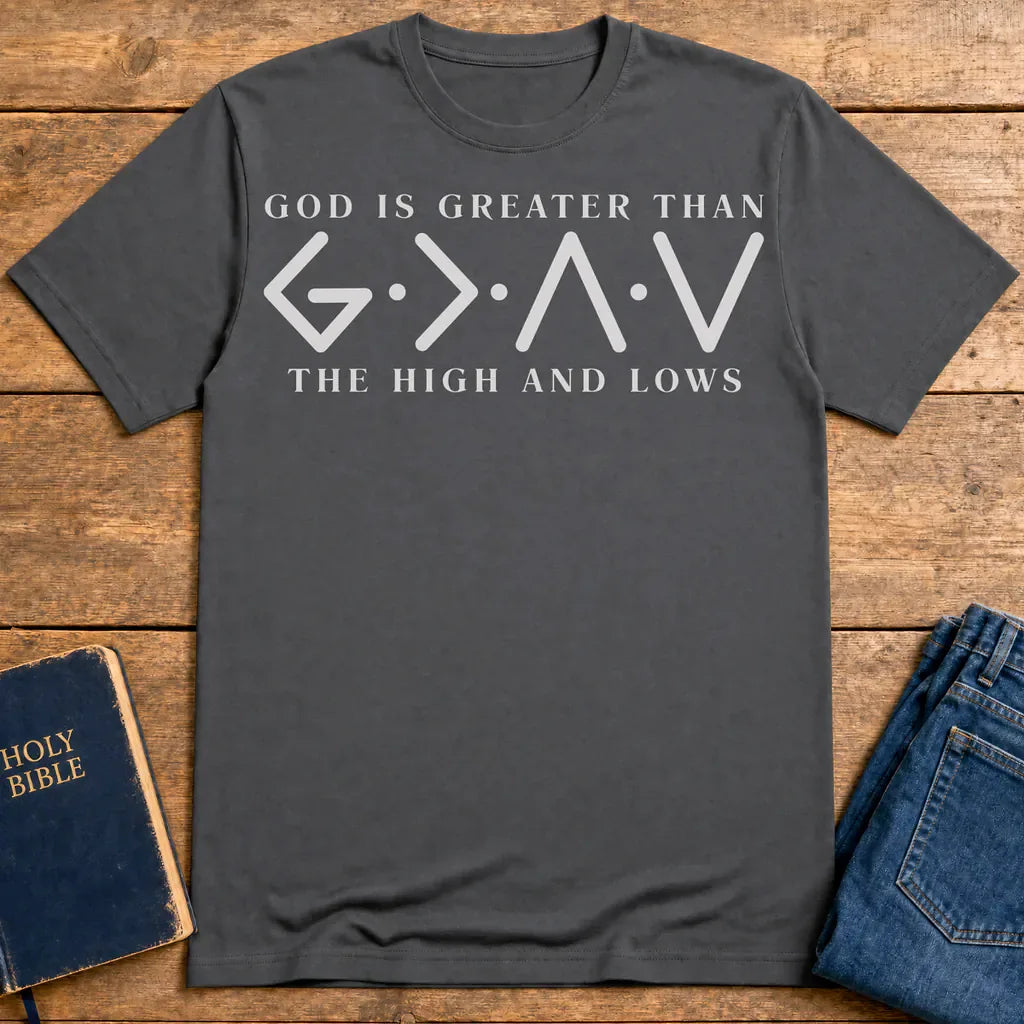 God Is Greater T-Shirt - Charcoal