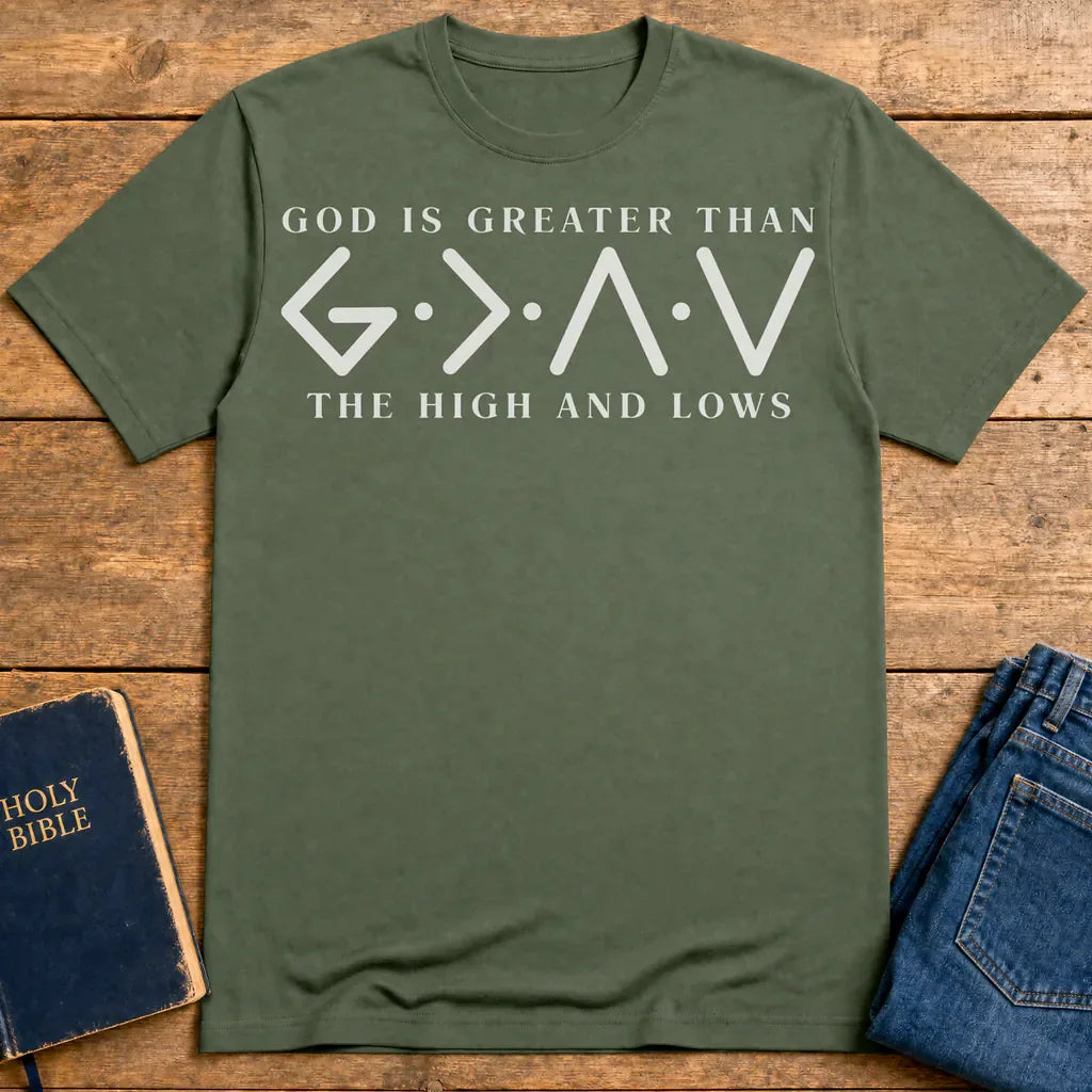 God Is Greater T-Shirt - Military Green