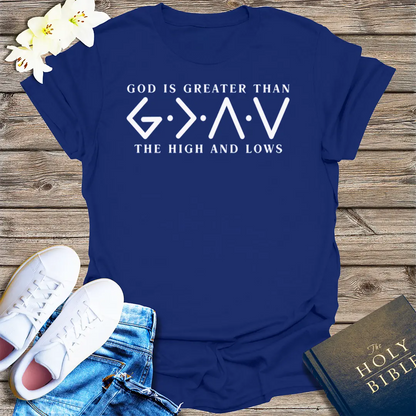 God Is Greater T-Shirt - Navy