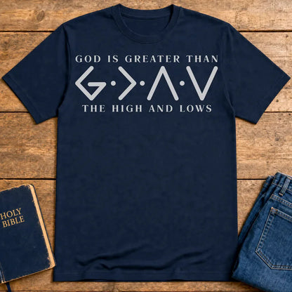 God Is Greater T-Shirt - Navy
