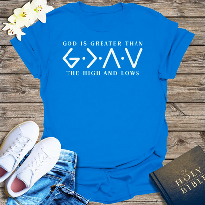 God Is Greater T-Shirt - Royal