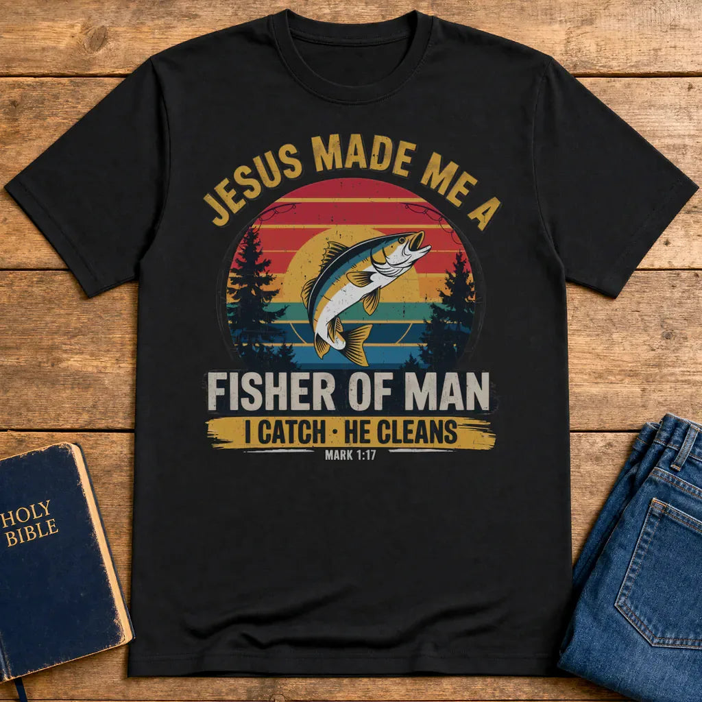 Fisher of Man T-Shirt - Black