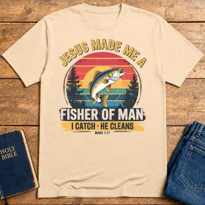 Fisher of Man T-Shirt - Natural