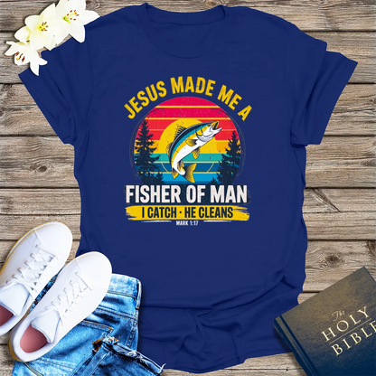 Fisher of Man T-Shirt - Navy