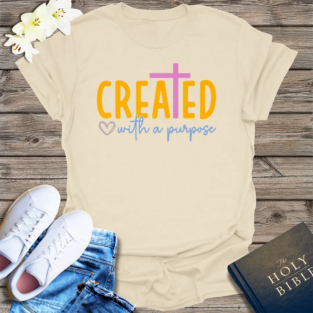 Created with a Purpose T-Shirt - Natural