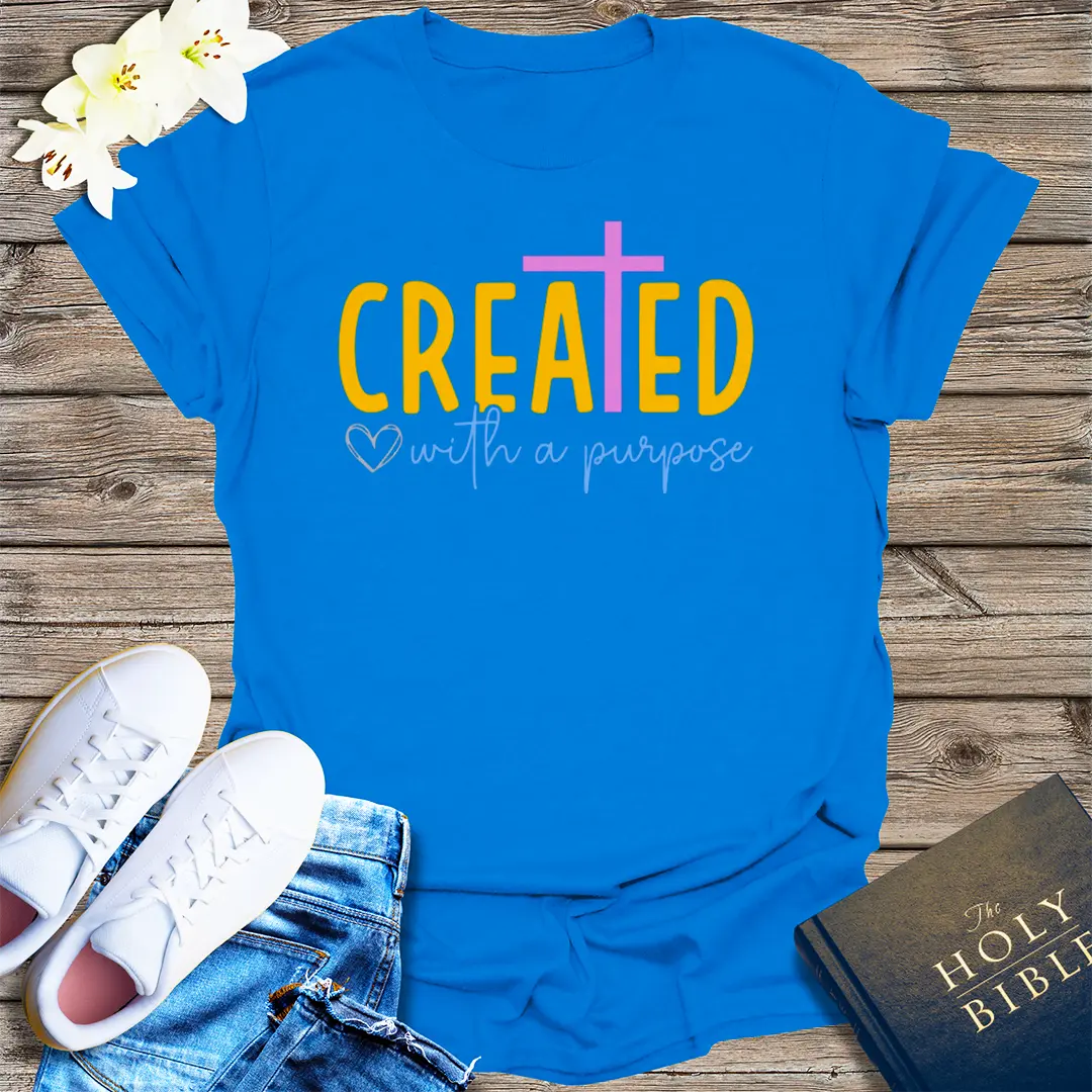 Created with a Purpose T-Shirt - Royal